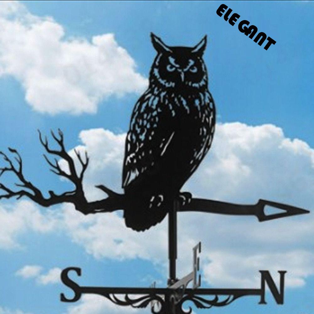 [Elegan] Indikator Arah Angin Mudah Digunakan Hitam Serbaguna Untuk Atap Taman Jendela Hewan Gantung Perahu Layar Cat Metal Dekorasi Taman Ornamen Outdoor