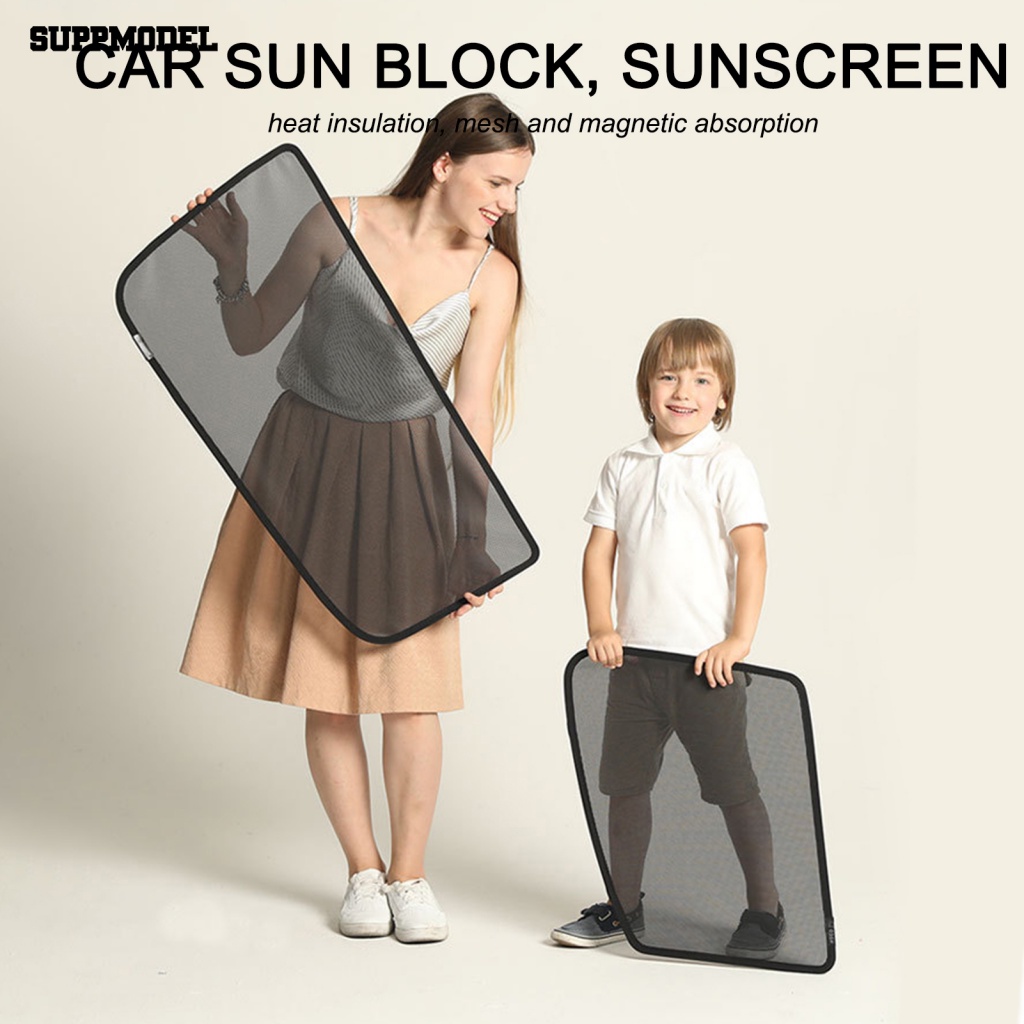 Suppmodel 4Pcs Cooling Car Sun Mesh Set Tirai Mobil Serbaguna Tembus Cahaya Untuk Pedalaman Subaru 15-20