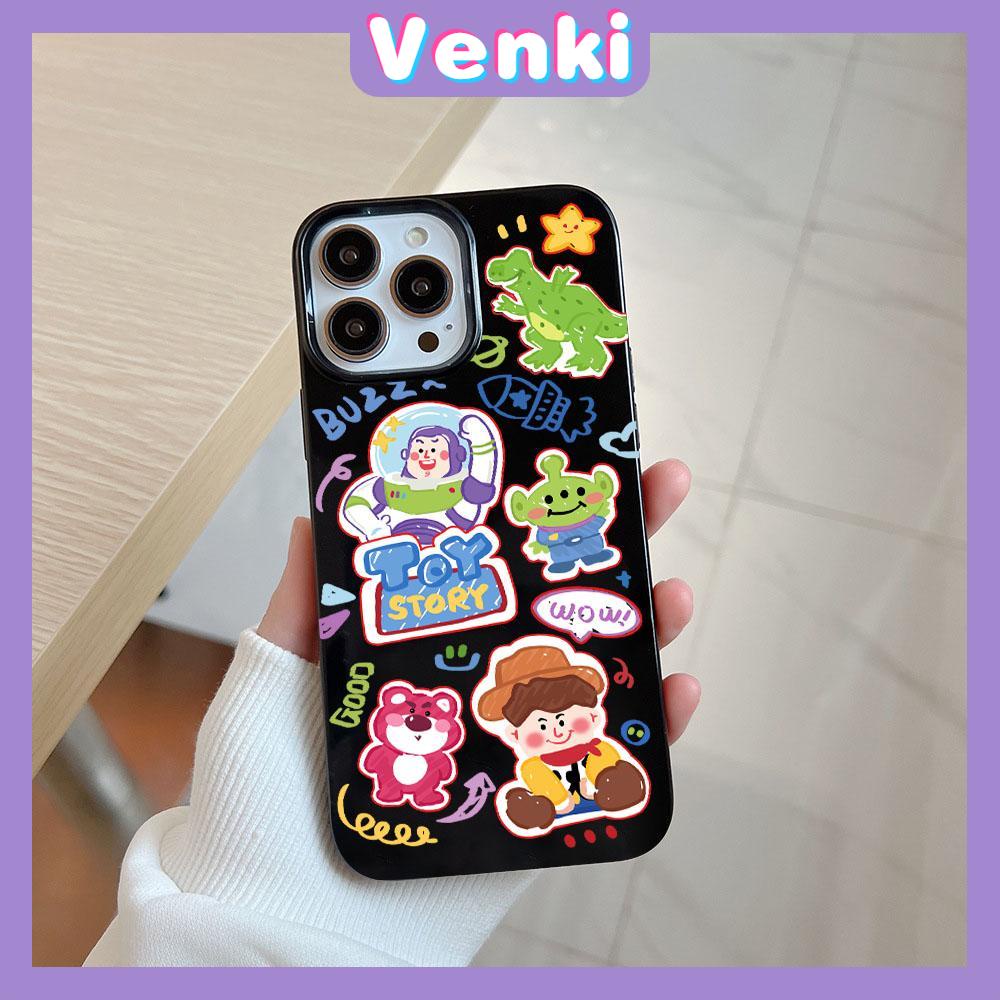 Case for iPhone 11 Soft TPU Glossy Black Candy Case Cute Cartoon Toys Camera Protection Shockproof For iPhone 14 13 12 11 Pro Max 7 8 Plus X XR