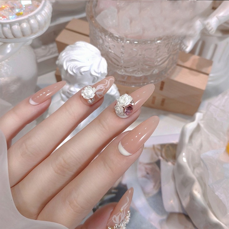Siy Pesona Kuku Bunga 3D Untuk Kuku Akrilik Camellia Nail Charms DIY Nail Art-Decor