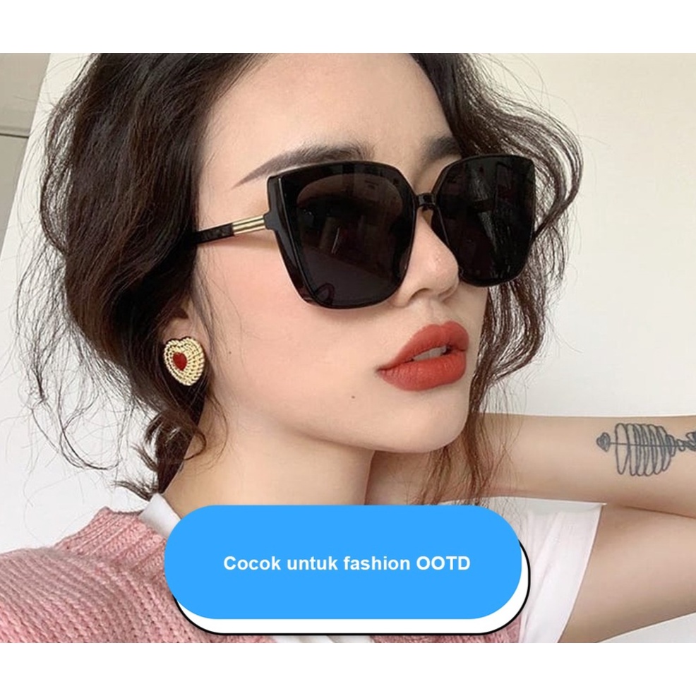 Kacamata Hitam Sunglasses Unisex Fashion Korea untuk Pria dan Wanita