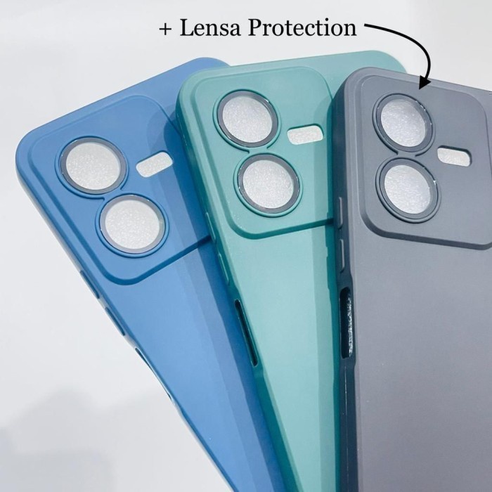 CASE CANDY MACARON LENSPRO VIVO V25 5G V25E V25 PRO 5G Z1 PRO