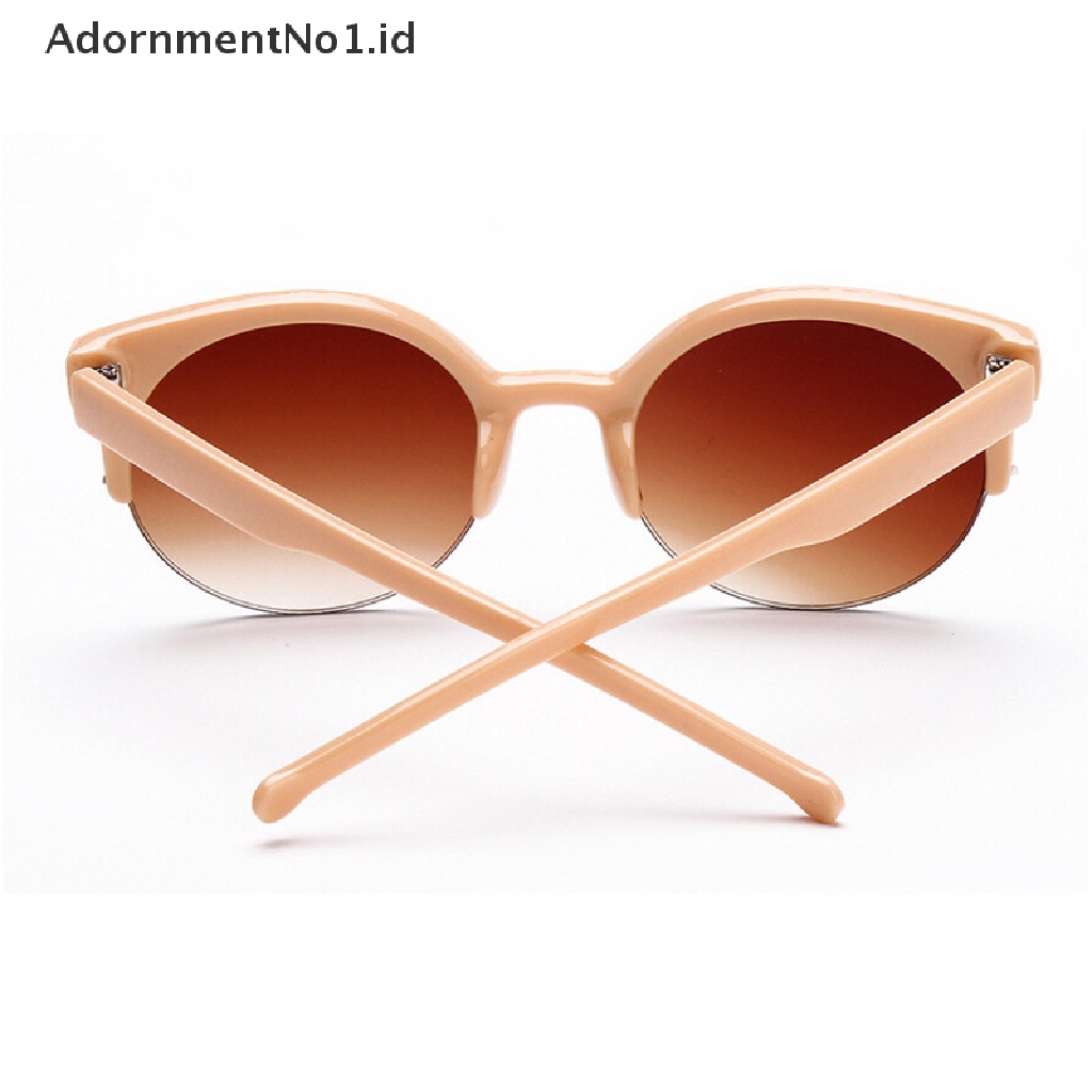 [AdornmentNo1] Kacamata Vintage Wanita Pria Retro Mata Kucing Bulat Sunglasses Eyewear Fashion2017Id]