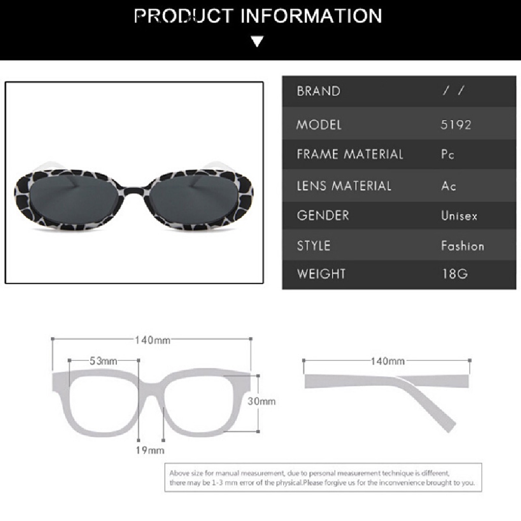 [AdornmentNo1] Kacamata Wanita Ladies Retro Frame Oval Vintage Shades Glasses Fashion New [ID]