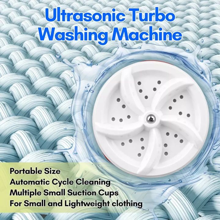 Mesin Cuci Mini Portable Ultrasonic USB Washing Machine