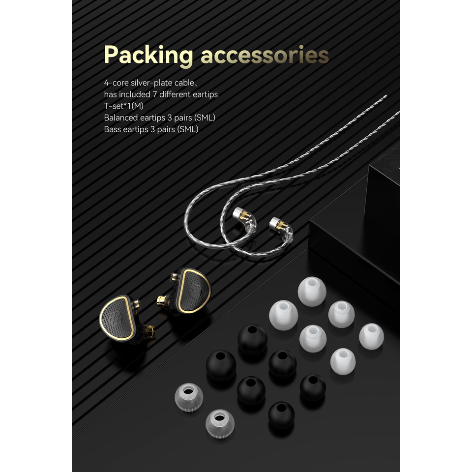 Trn SPD+BA Xuanwu In Ear Earphone Hybrid Planar In-Ear Monitor HIFI DJ Running Sport Earplug Headset Untuk ST5 EMA Kirin X7