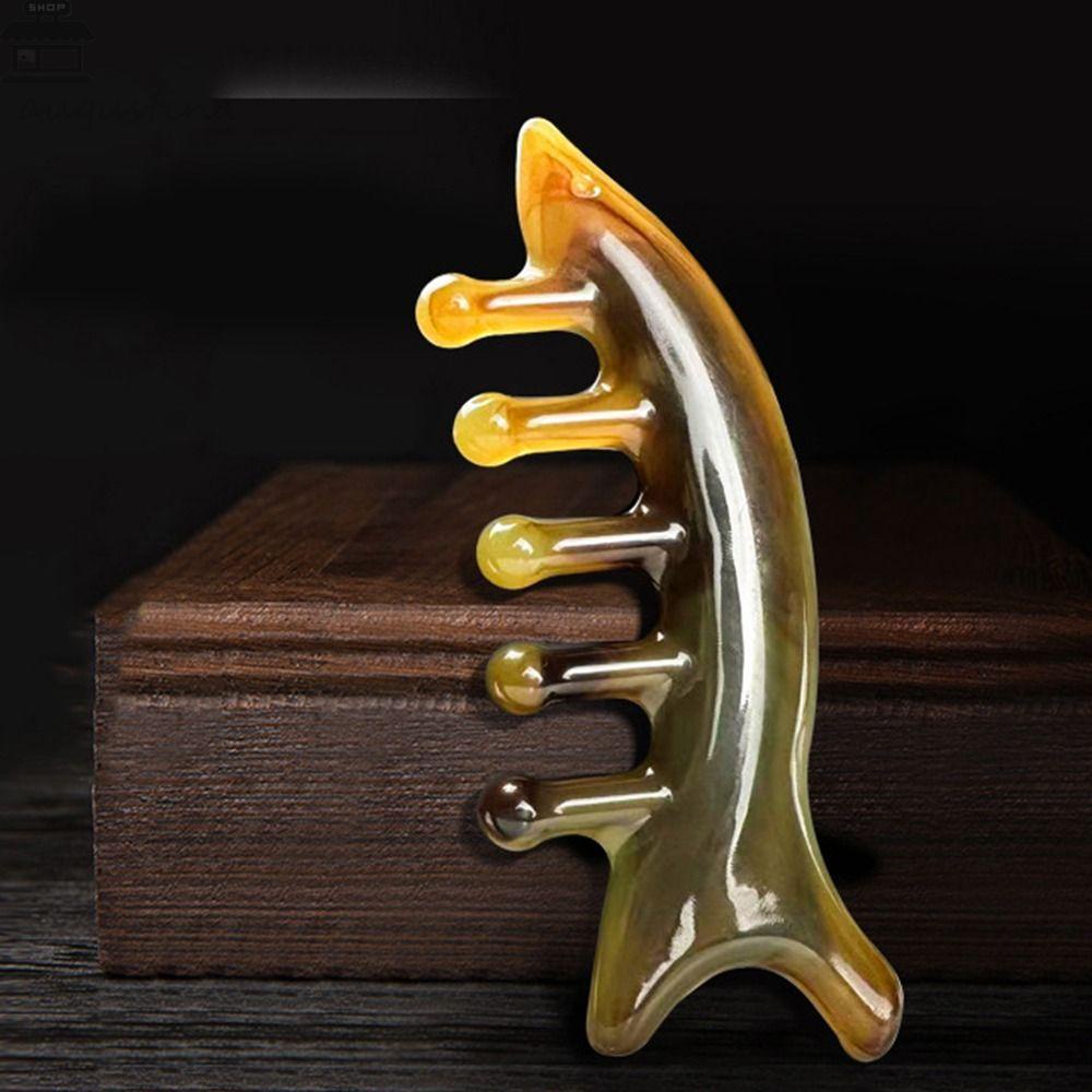 Augustina Sisir Pijat Multifungsi Bentuk Hiu Wanita Hadiah Stimulasi Refleksi Hidung Scraper Alat Perawatan Rambut Gigi Lebar Sisir