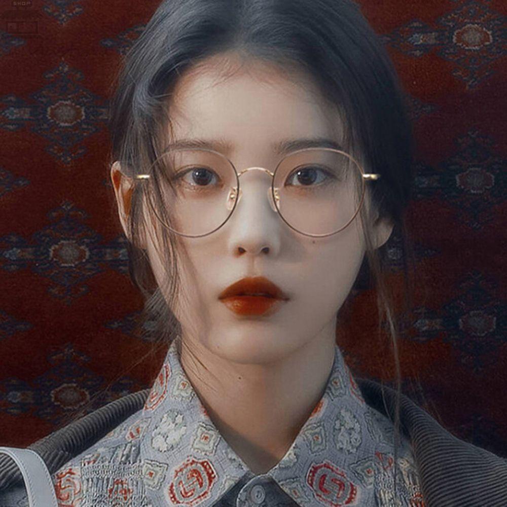 Agustina Kacamata Komputer Fashion Korea Cahaya Biru blocking Retro Metal Frame Eyewear