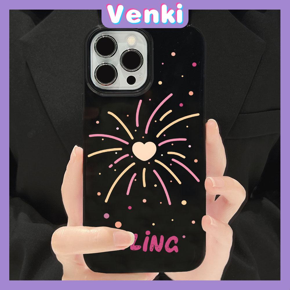 Case for iPhone 11 Soft TPU Glossy Black Candy Case Gorgeous Fireworks Camera Protection Shockproof For iPhone 14 13 12 11 Pro Max 7 8 Plus X XR