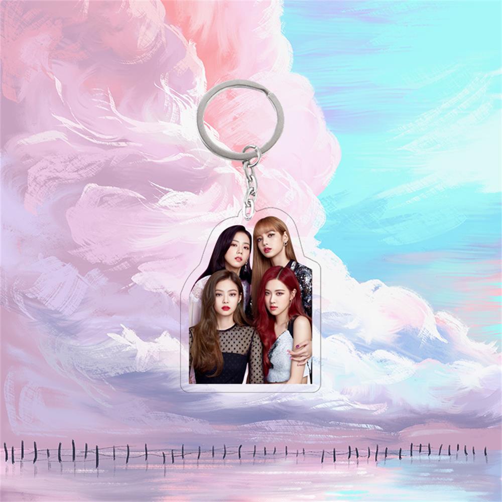 Blackpink Liontin Gantungan Kunci Lisa Jisoo Rose Jennie Fans Koleksi Hadiah Acrylic Keyring Tas Aksesoris Blackpink