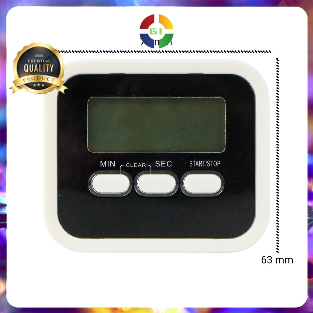 Timer Mini Digital Dapur Countdown Timer Black