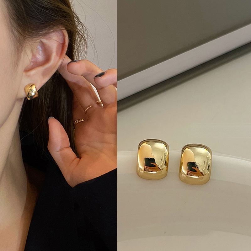 Keren Manis 18K Lucu S925 Sterling Silver Stud Earrings Perhiasan Ear Studs