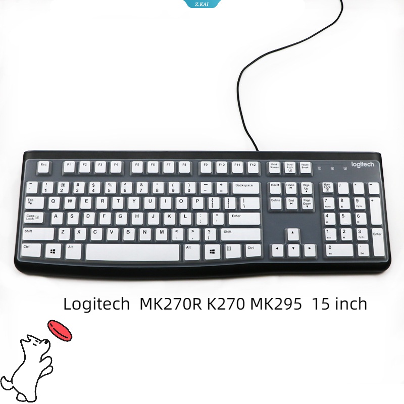 Cover Keyboard Laptop Untuk Logitech MK270R K270 MK295 15inch Silikon Keyboard Pelindung Kulit Film Tahan Debu [ZK]