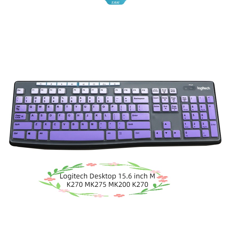 Cover Keyboard Desktop Untuk Logitech Desktop 15.6 Inch MK270 MK275 MK200 K270 Silikon Tahan Air Pelindung Kulit Penutup Debu Laptop [ZK]