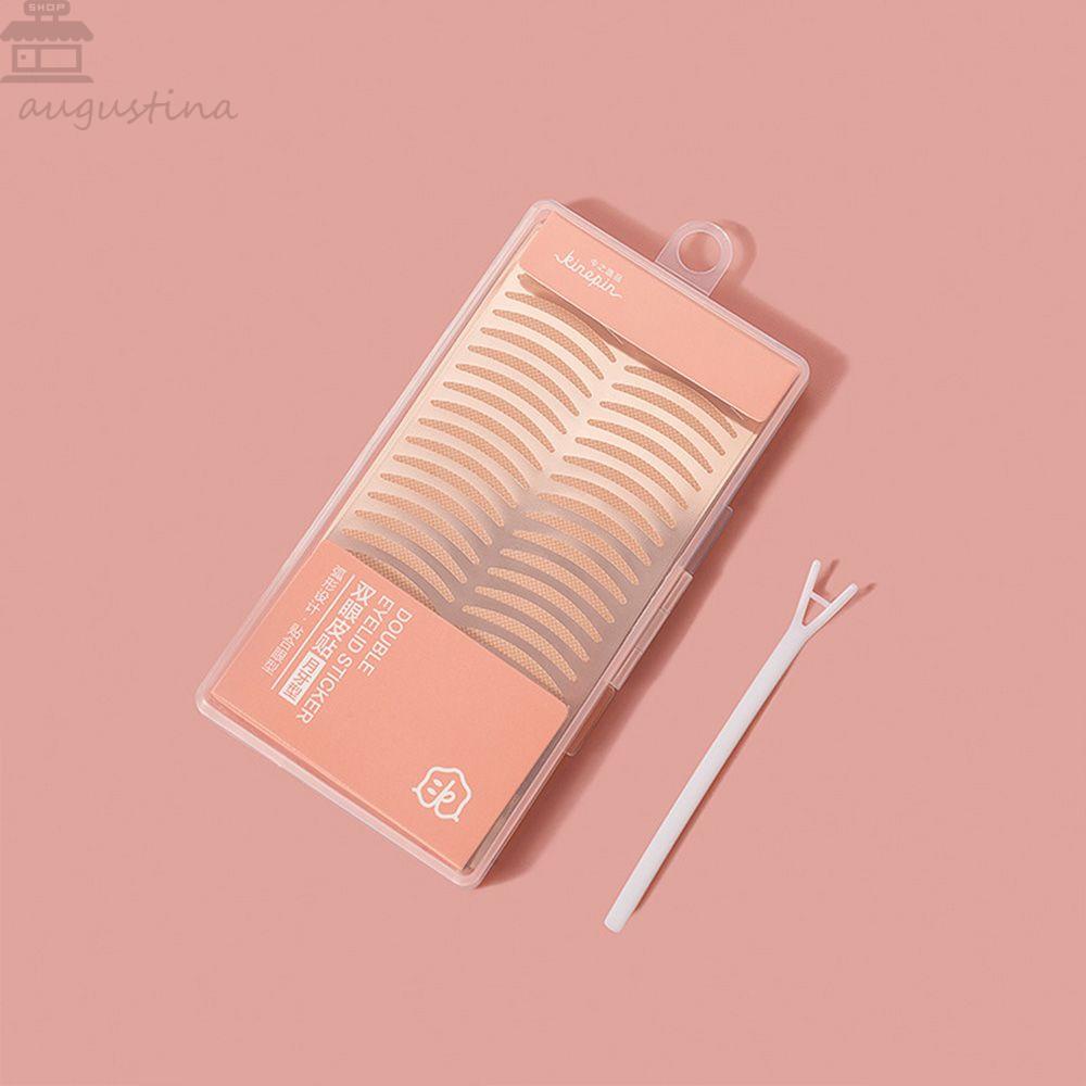 Agustinina Double Eyelid Tape 384PCS Bermanfaat Warna Kulit Self-adhesive Makeup Alat Stiker Kelopak Mata Melengkung