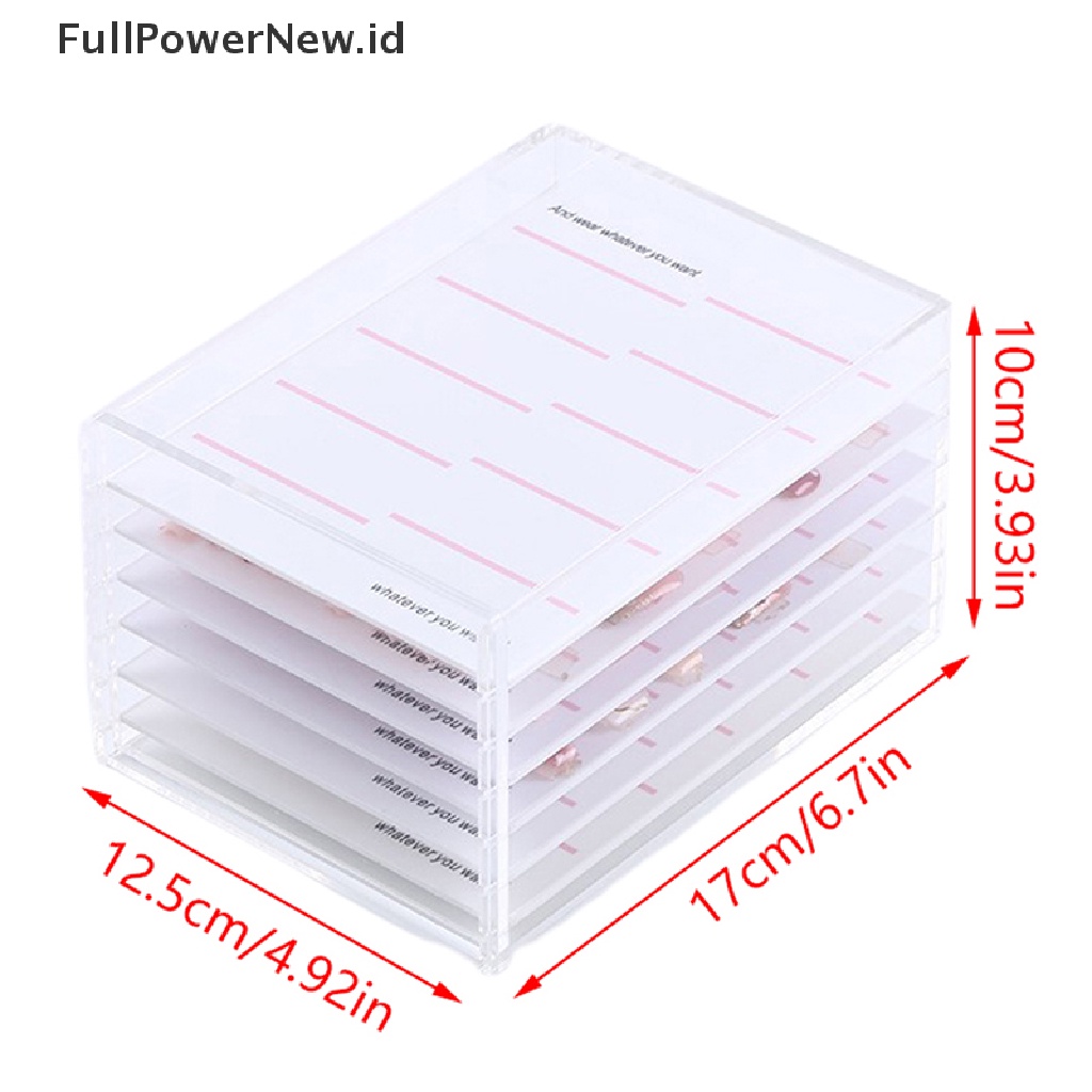 Power 5Layers Nail Color Papan Pajangan Nail Tips Collection Stand Rak Kutek tip ID