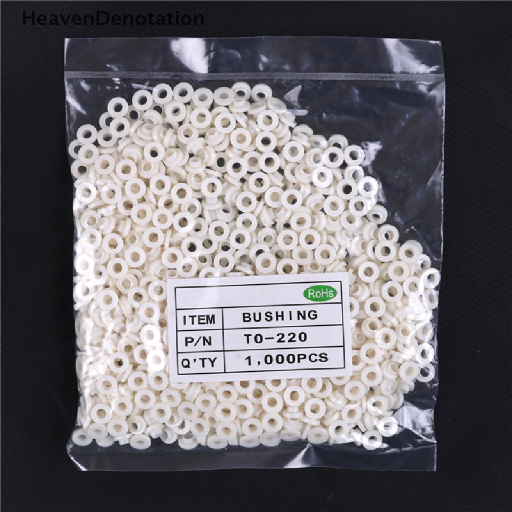 [HeavenDenotation] 1000pcs Insulag Tablet Isolasi Bushing Transistor Pads Lingkaran TO-220 HDV