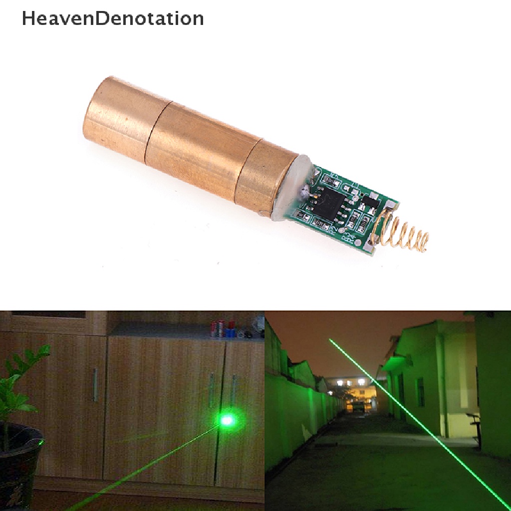 [HeavenDenotation] 532nm 30~50mW Lampu Dioda Modul Bintik Hijau free driver HDV