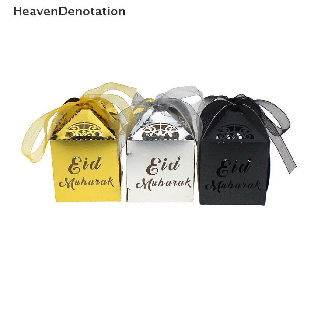 [HeavenDenotation] 10pcs EID Mubarak Candy Boxe Multi Type Kotak Permen Muslim Ramadhan Kareem Ulang Tahun HDV
