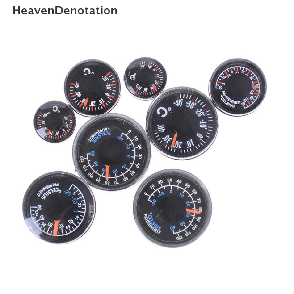 [HeavenDenotation] 1pcs Termometer Plastik Bulat 15mm 20mm 25mm 27mm HDV