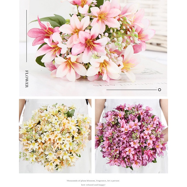 LUXO - Bouquet bunga P717 LILI Artifisial Dekorasi