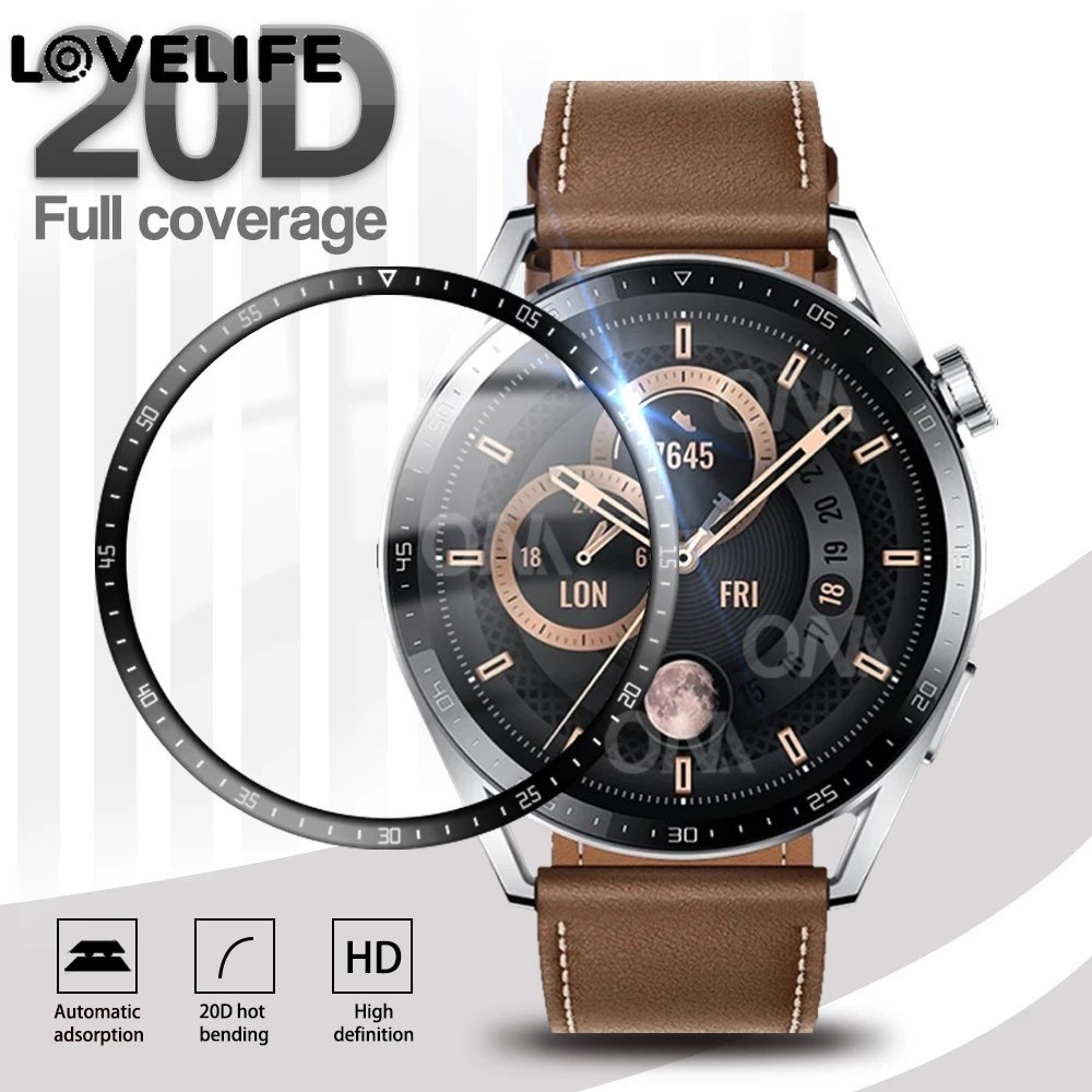 Hot Sale/Full Lengkung HD Bening Lembut PMMA Fiber Film Pelindung Layar Smart Watch Full Coverage Film Anti Gores Untuk Huawei Watch Gt3 42mm 46mm