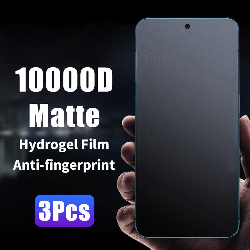3pcs Film Hidrogel Matte Untuk Xiaomi 13 12 12T 11 11T 10 10T 9 9T 8 Pro Lite NE 12X 9SE 11 12S Pelindung Layar Ultra Untuk Mi Note 10 Pro Lite Mix 4kivi 2 1S A3