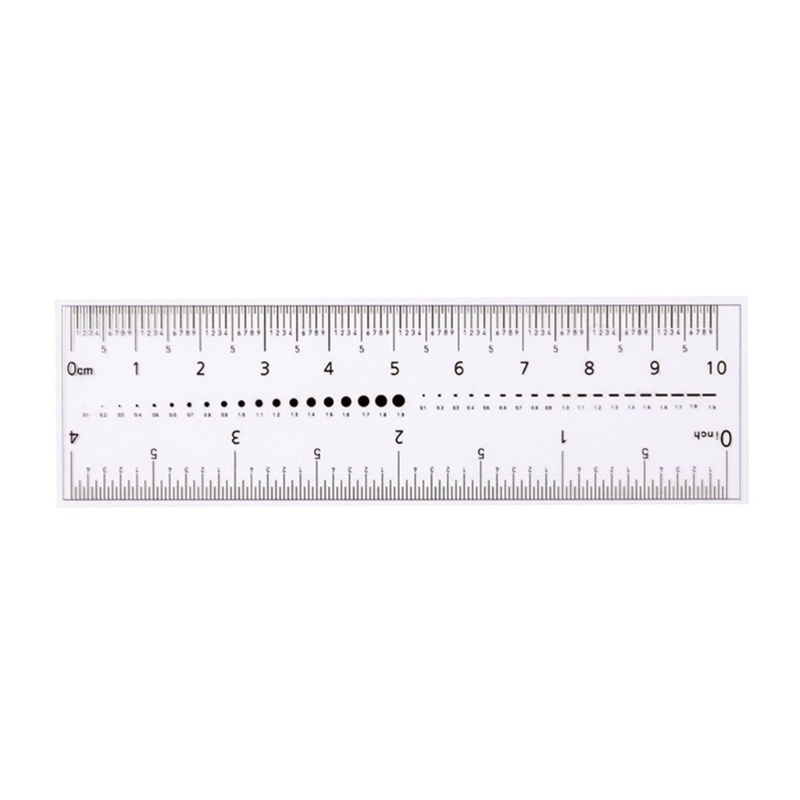 Siy 5buah Penggaris Pengukur Kuku Transparan Nail Art Rulers DIY Alat Ukur Kuku