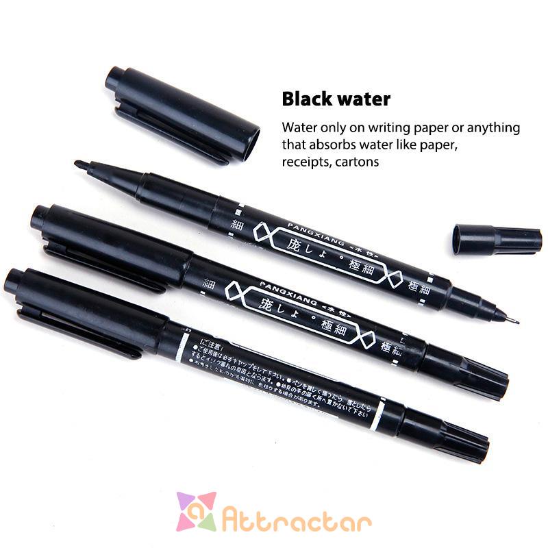 

✨In Stock Children's Outline Pen Small Double-headed Water-based Oil Marker Pen Neutral Painting Stationery-AT