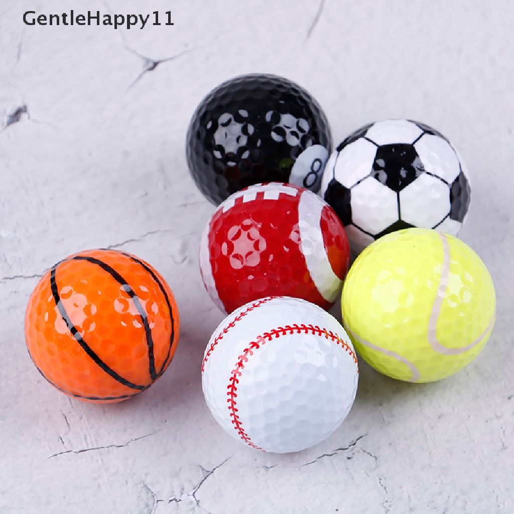 Gentlehappy Bola Golf Peralatan Golf Football Basket Tabletennis Baseball 6Pcs/Set id