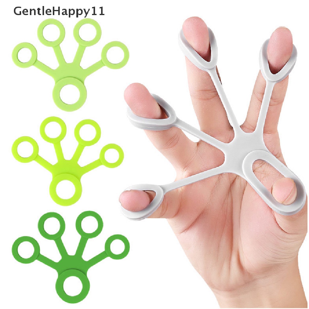 Gentlehappy Silicone Expander Hand Grip Finger Training Kekuatan Resistance Band Fitness id