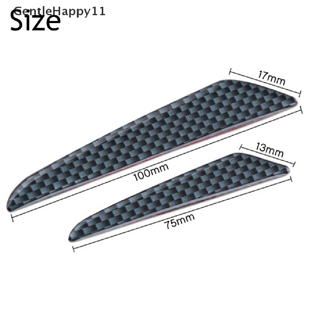 Gentlehappy 4x Anti-Tabrakan Lis Carbon Fiber Pelindung Pinggiran Pintu Mobil Strip Pelindung Bumper id