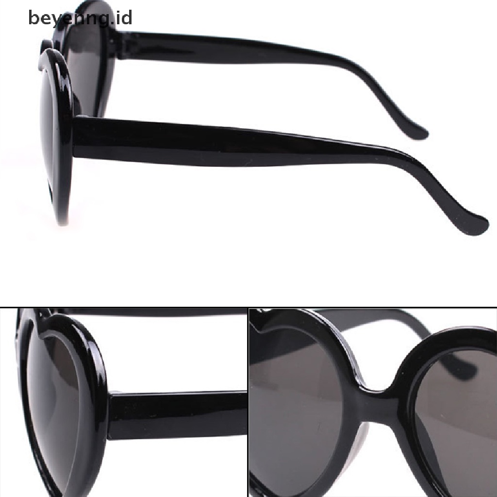 Beyen Fashion Love Bentuk Hati Wanita Kacamata Hitam Melindungi Mata Praktis Unisex Eyewear ID