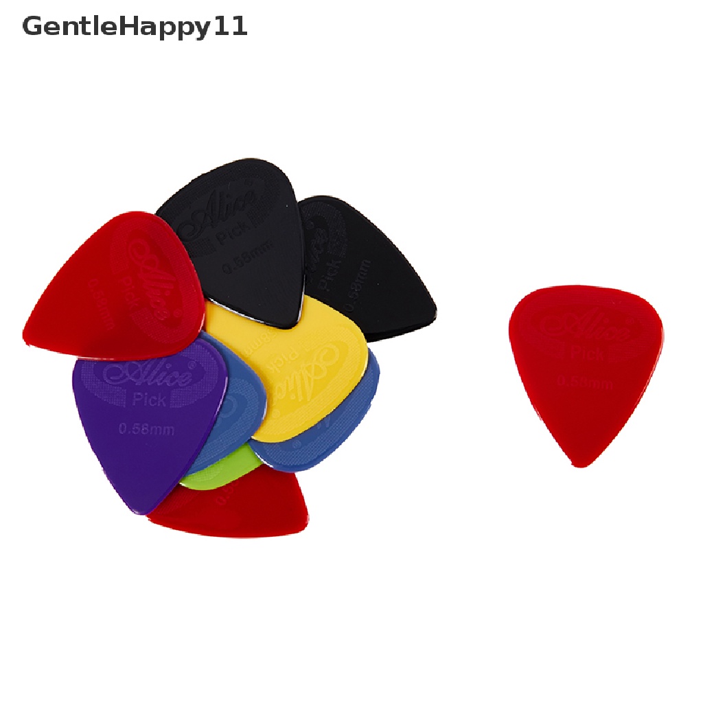 Gentlehappy 10buah Alice Guitar Pick Non-slip Nylon Mediator Akustik Gitar Elektrik id