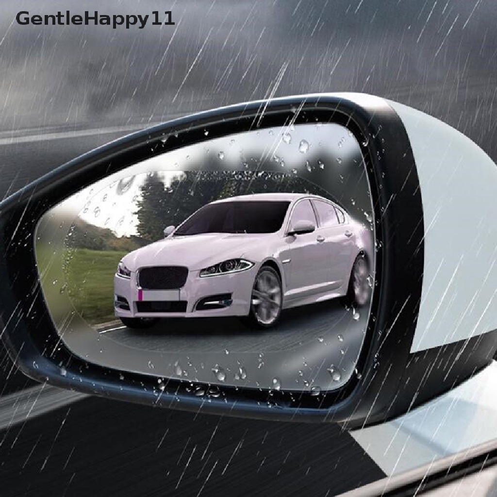 Gentlehappy 2pcs Tahan Air Kaca Spion Mobil Rainproof Anti-Kabut Rain-Proof Film Sticker id