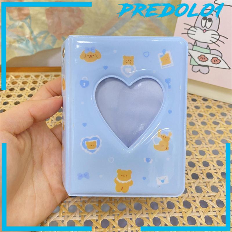 [Predolo1] Album Foto 3inch Photocard Sleeves Love Heart Photocard Holder Book