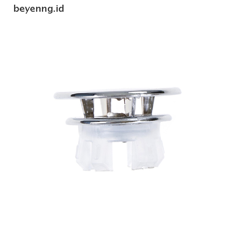 Beyen 2PCS Round Overflow Cover Tidy Trim Chrome Kamar Mandi Baskom Wastafel Spare Replacement ID