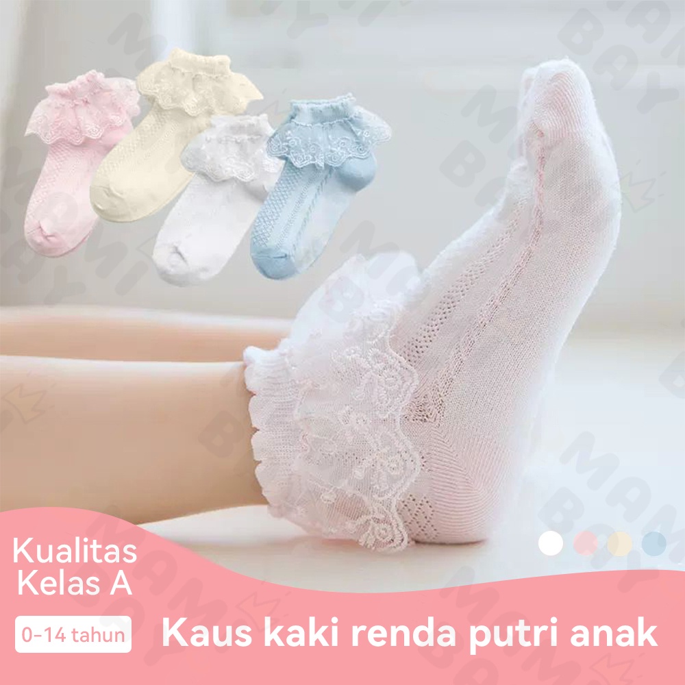 OKEYI kaos kaki renda anak bayi perempuan kaus kaki anak import untuk 1-15tahun