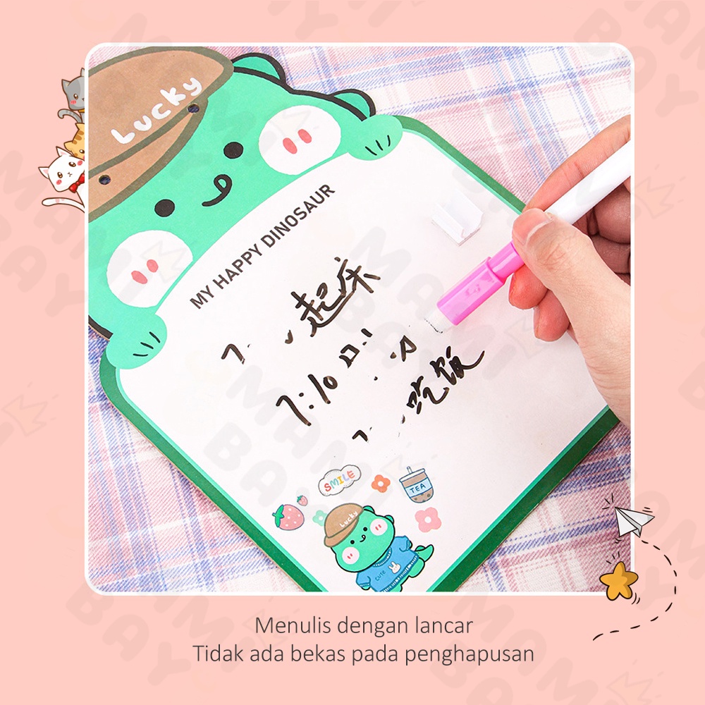 Mamibayi Mainan Papan Tulis White Board Anak Model Lucu Drawing/Writing Tablet