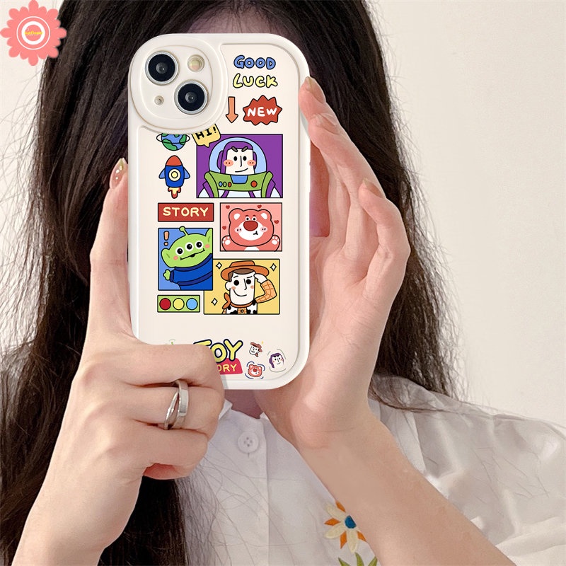 Casing Lucu Untuk Infinix Smart5 6 Hot 10 9 Play 10T 11 10s 11s Hot 10 Lite 10T 11 10s 11s Note8 Lovely Manyo Kartun Toy Story Pelindung Lensa Kamera Tpu Lembut Penutup Belakang