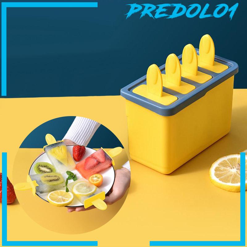 [Predolo1] Popsicle Maker DIY Dengan Tutup Alat Dapur Pembuat Es Krim Untuk Rumah Homemade