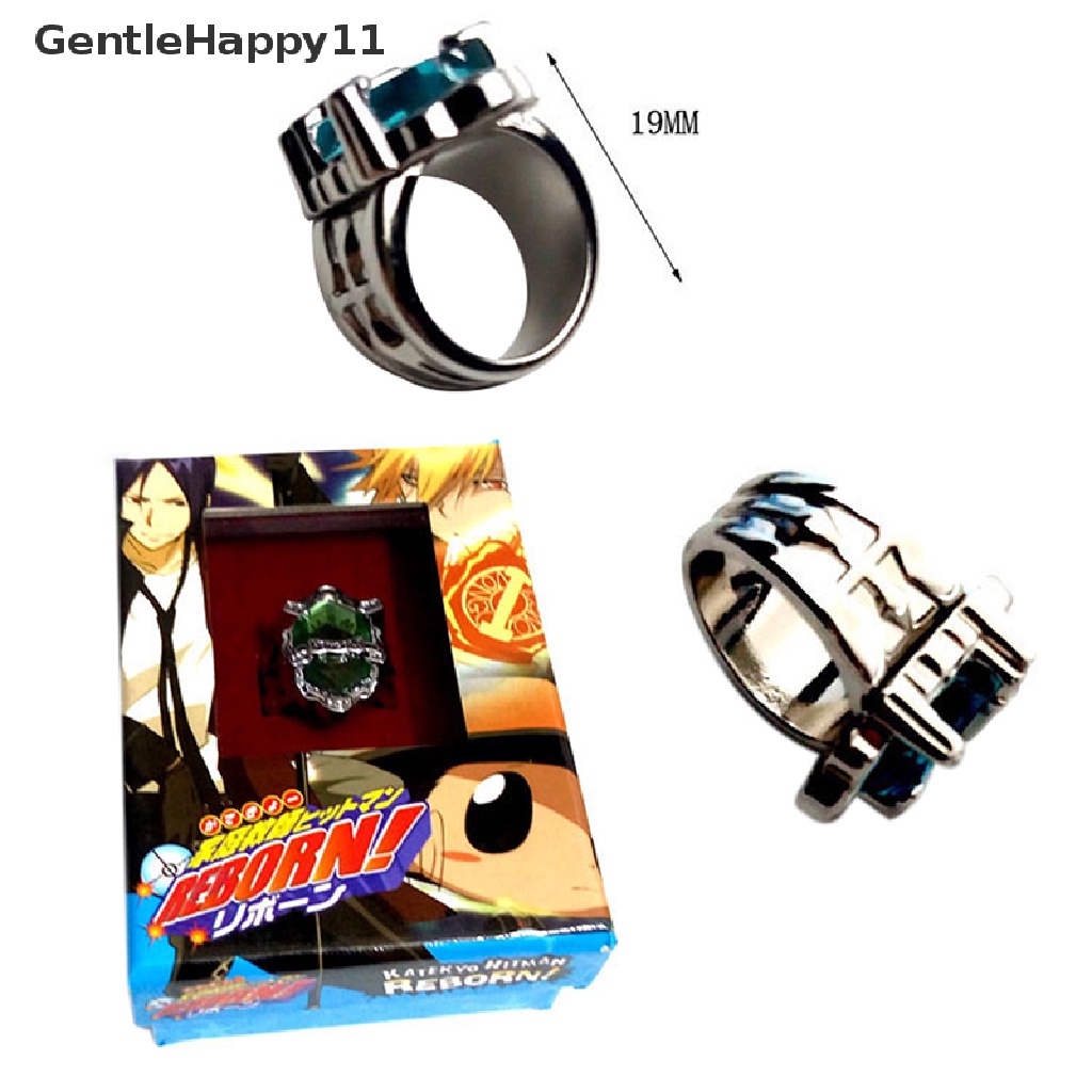 Gentlehappy Kartun Anime Katekyo Hitman Reborn Sawada Tsunayoshi Cosplay Vongola Cincin Mainan id