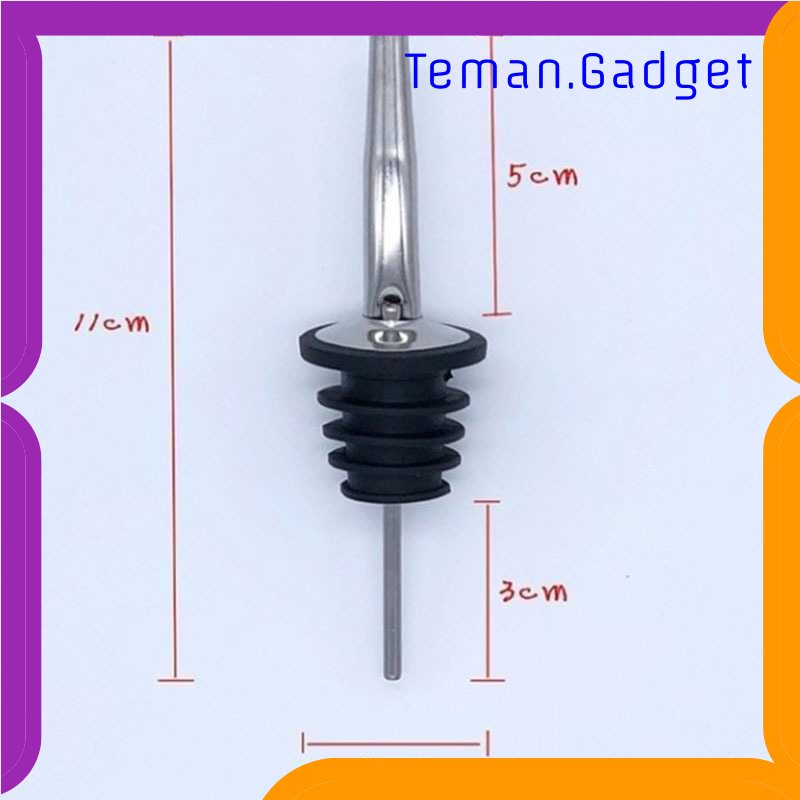 TG -  DPR HALOJAJU Wine Pourer Bar Cocktail Stainless Steel 2 PCS - 11345