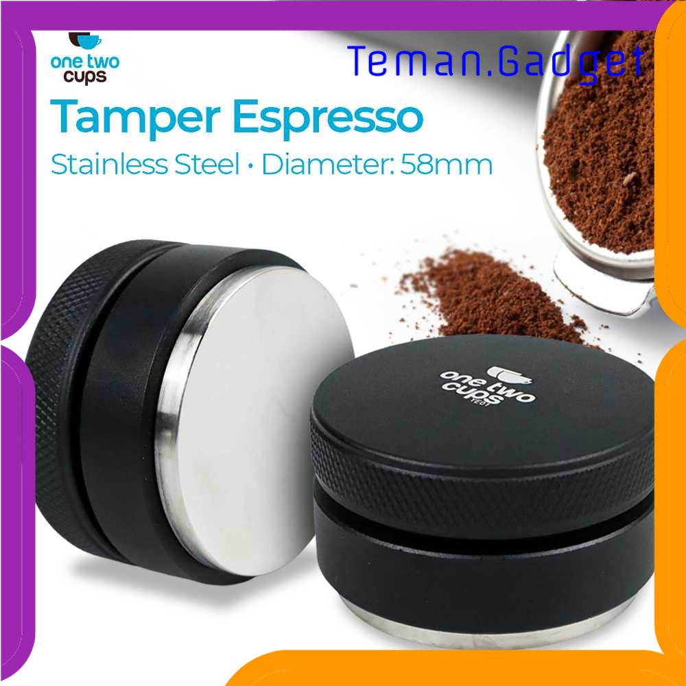 TG - DPR One Two Cups Tamper Espresso Coffee Powder Stainless Steel 58 mm - YE01