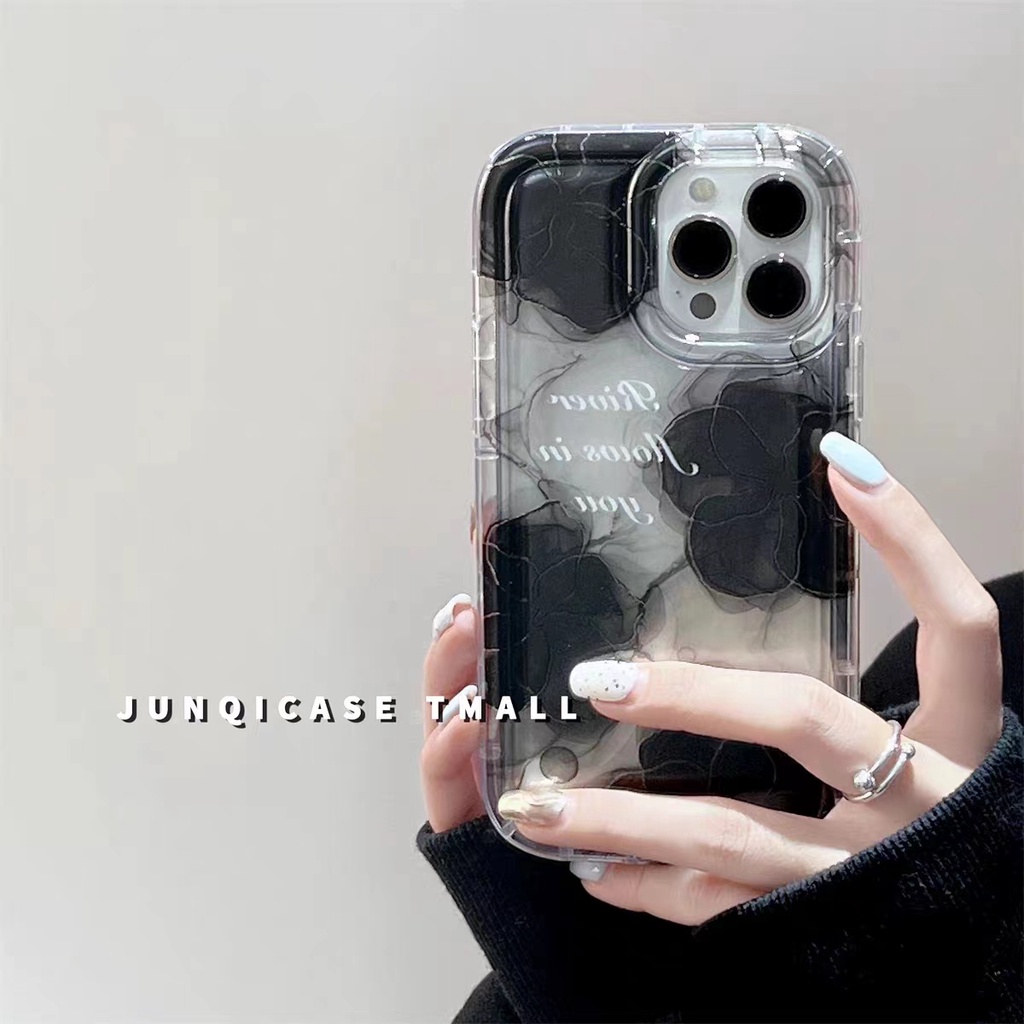 IPHONE Casing Ponsel Iphone11 Cocok Untuk 14 14pro 14plus 13 13mini 13pro 13prm iPhone12 7Plus 8Plus Xr XS 13 12mini Pro Max Empat Sudut Casing Ponsel Transparan Tahan Guncangan