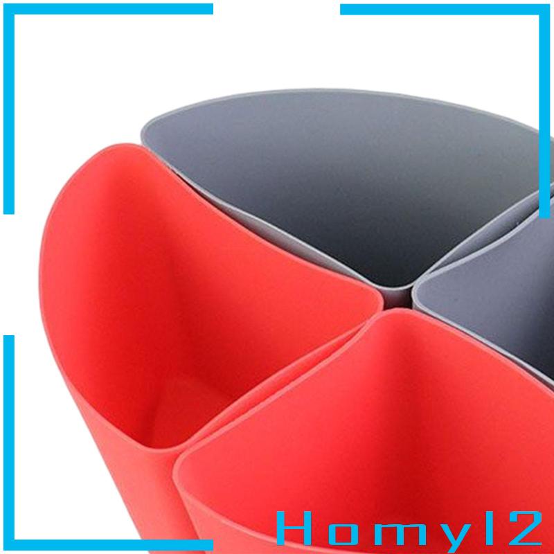 [HOMYL2] 4pcs Slow Cooker Divider Anti Bocor Reusable Slow Cooker Silikon Insert