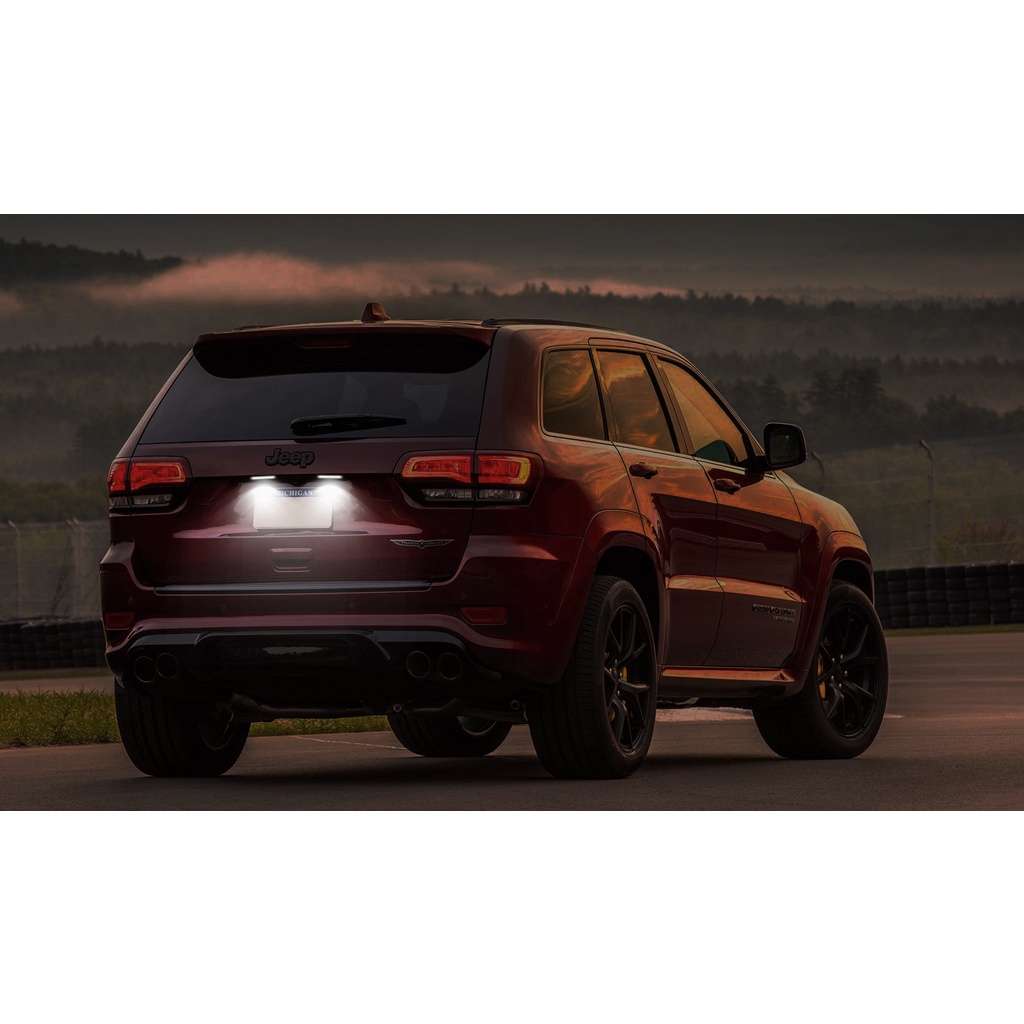2 Pcs Untuk Jeep Cherokee 2014-2020 Kecerahan Tinggi Putih LED Plat Lampu Nomer Plat Lampu