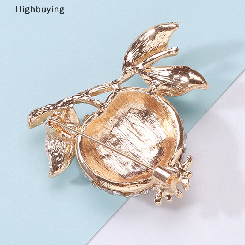 Hbid Trendy Klasik Wanita Bros Romantis Delima Bros Kerah Pin Aksesoris Hadiah Mantel Pakaian Pin Perhiasan Hadiah Glory