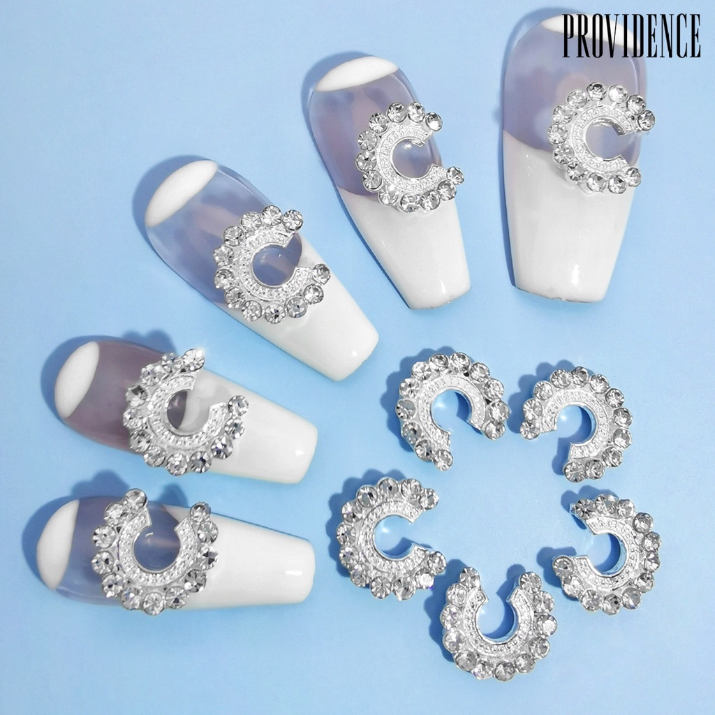 Providence Dekorasi Kuku Bentuk Kreatif Efek Visual Mengkilap Berkilau Desain Mutiara Imitasi Aplikasi Lebar Paduan Tahan Luntur 3D Nail Art Charms Manicure Jewelry Perlengkapan Kuku