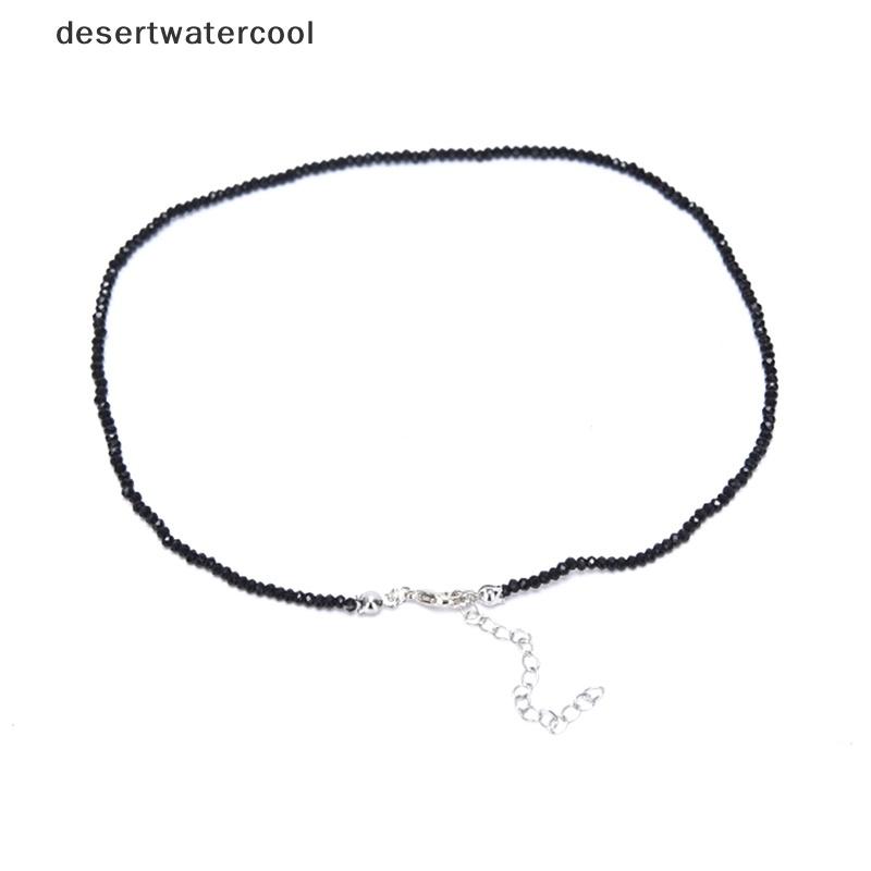 Deid Pesona Wanita Hitam Kristal Klavikula Choker Kalung Liontin Pesta Perhiasan Hadiah Martijn